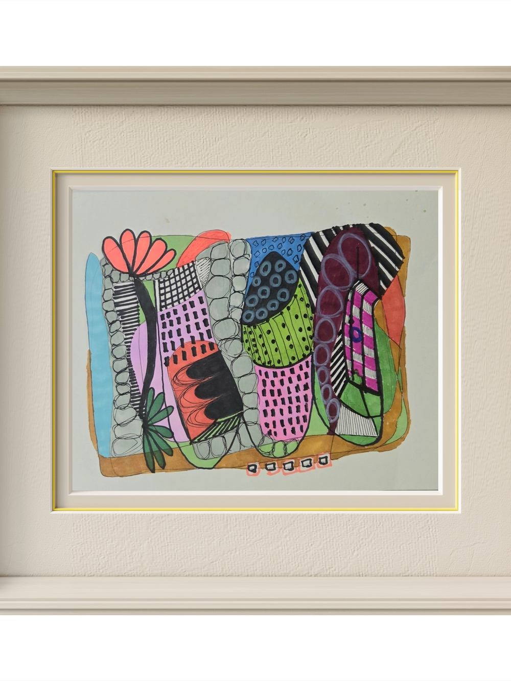 Abstract Botanical Art in Multicolor